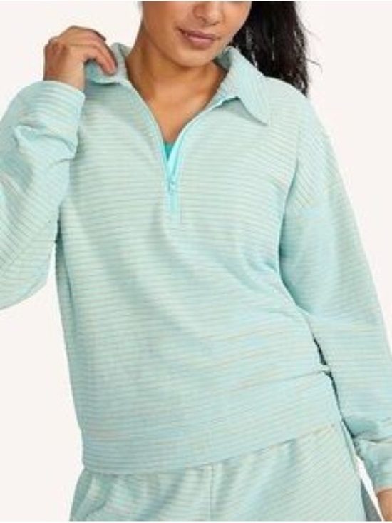 Peloton Tops - Peloton Striped Quarter Zip